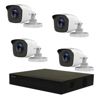COMBO 4 CAMARAS DE SEGURIDAD HILOOK + DISCO DURO 1 TB / INSTALACIÓN Y UPS GRATIS / MODELTK-4142BH-MM