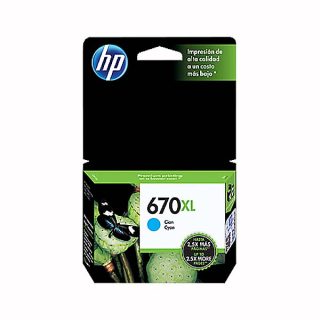 CARTUCHO ORIGINAL HP 670 XL CYAN
