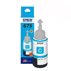 BOTELLA DE TINTA ORIGINAL EPSON T673 CYAN L800